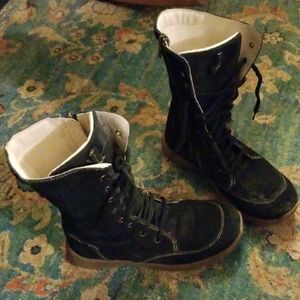 Girls Primigi lace-up boots